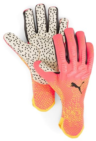Puma Future Ultimate NC, Unisex-Erwachsene Torwarthandschuhe, Sunset Glow-Sun Stream-Puma Black, 9-041923