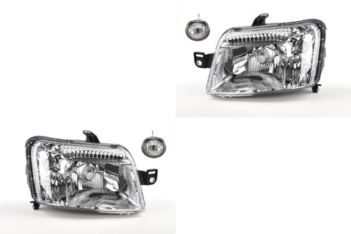 Johns, Scheinwerfer Satz passend für Fiat Panda 169 08/2009 - H4 Li. & Re. Neu + Nebel.