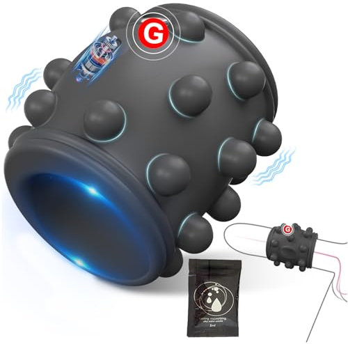 Penisring Vibrator Penishülle für Penis G-Punkt, Sex Spielzeug für die Paare Männer Frauen, 10 Vibrations Penis Ring Sleeve Cockring, Budoli Penismanschetten Sex Toys, Penisverlängerung Sexspielzeug