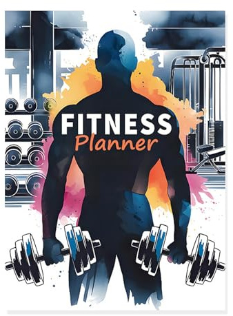 Fitnesplanerare för män, träningsdagbok för kvinnor – tyngdlyftning, fitnessjournal, fitnessträning spårare, hälsoplan kalender med målsträvan, inspelning av en anteckningsbok för framsteg