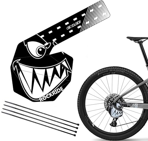 CHENNAN Plaque de PP5 Garde-boue arrière pour roue de vélo Plaque de protection de dérailleur arrière PP5 pour vélo de route Protège contre les rayures et les dommages, convient pour VTT, vélos (A)