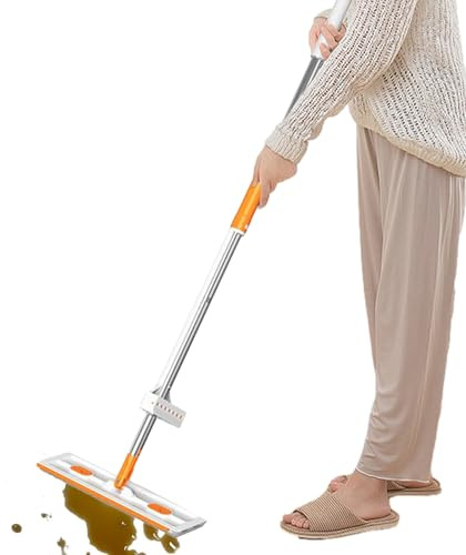 Pulitore per , manico telescopico, testa di lavaggio rapido, design liscio per pavimenti, pulizia efficiente con laminato, bagno, appartamento, cucina, piastrelle, grandi superfici per la