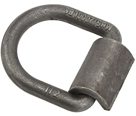 Saldatura Pesante Su Anello D, 1/2'' 12000LBS Acciaio Forgiato Saldatura in Legno Su Anelli D con Clip di Saldatura per Carico di Rimorchi Cargo RV ATV Tie Down