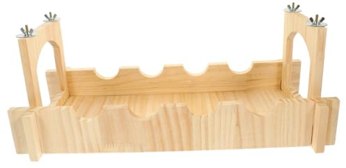 DIKACA Ponte Sospeso Dimensioni Ridotte per Piccoli Animali Domestici in Legno e Funzione di Arrampicata e Camminata di per Gabbie di Cincillà e Criceti Cincillà Criceti