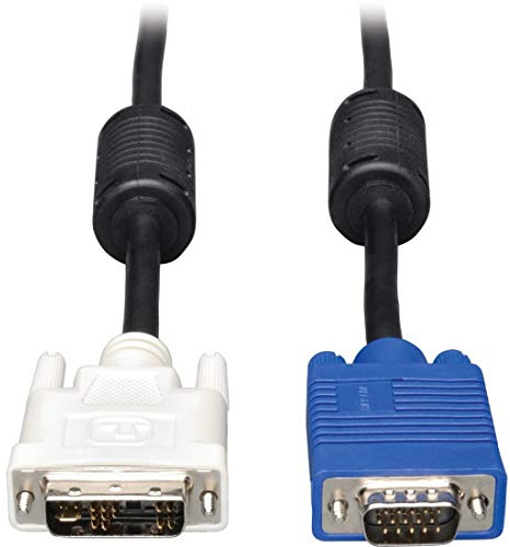 Tripp Lite DVI to VGA Monitor Cable, High Resolution cable with RGB Coax (DVI-A M to HD15 M) 6-ft.(P556-006)