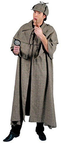 SHERLOCK HOLMES Kostüm Detektiv Mantel