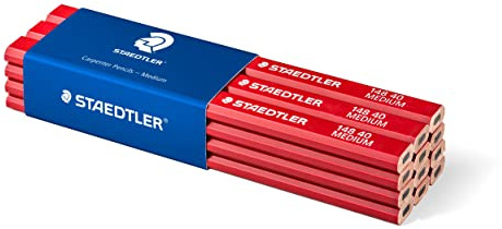 Staedtler 148 40 10 snickarpenna medium, oval, rödbrun