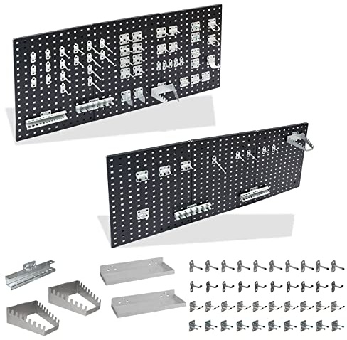 ADB Hakensatz Hakenset Werkzeug-Haken Set 12-110 teilig Lochwand Werkstatt Werkzeughalter