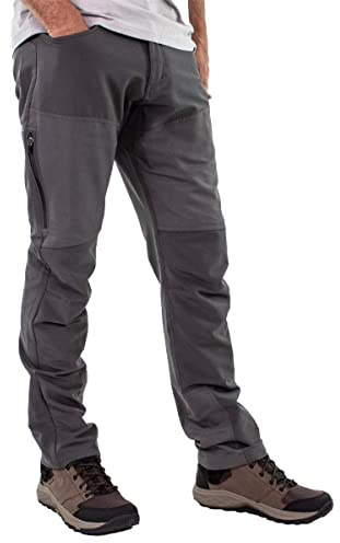 Club Ride Apparel Fat Jack Pants, Men's Mountain Bike Riding Pants, Water Resistant Softshell, 4-Way Stretch, Trail Ready MTB Gear - Asphalt - XL