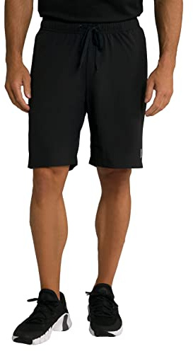 JP 1880 Jay-PI - Pantalones Cortos de Deporte para Hombre, Cintura elástica, Quickdry, Color Negro, 5XL