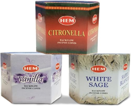 HEM Assorted Backflow Cones, total 120 pcs (Set 5)