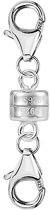 925 Sterling Silver Magnetic Necklace Clasps and Closures Jewelry Clasps | Double Magnetic Clasps 925 Jewelry Making Findings Clasps Easy Use Magnetic Necklace Extenders Bracelet Converter Connector