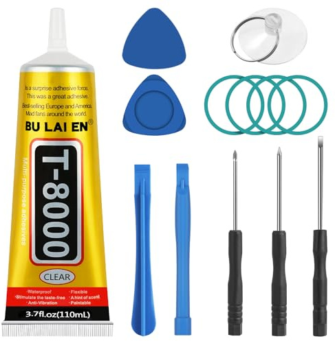 OSDUE Colla för Mobilskärm Kit, Colla för Mobilreparation Kit Professionell, Vattentät och Snabbtorkande, för att Reparera Dator- och Kameraskärmar 110ml