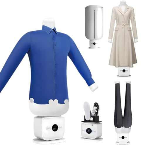 piudoiliy Automatic Ironing Machine,Portable Steam Iron, 8 Minutes Quick Ironed Dry, 360 Degrees Without Blind Spots Drying