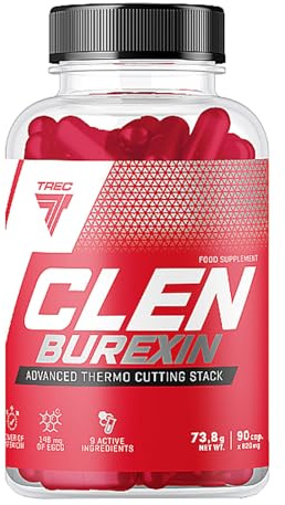 TREC Nutrition CLENBUREXIN - 90 Cap | Most Effective Thermogenic Fat Burner for Rapid Weight Loss, Appetite Suppression, and Energizing Boost | Powerful Formula for Body Definition
