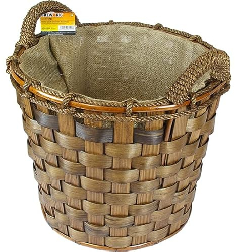 Cesto de leña redondo