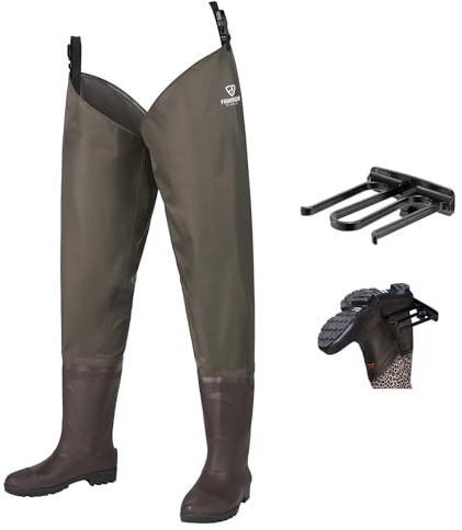FISHINGSIR Hip Wathose Anglerhose Watstiefel Watt Fisch Teich Gummi PVC Nylon River Füßen 38-46
