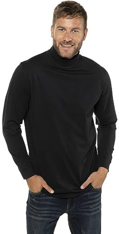 PJ Hombre Rollkragenshirt Langarm Jersey Camisa Manga Larga Not Applicable, Negro (Schwarz 10), XXX-Large