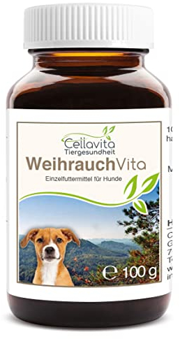 Cellavita Weihrauch (Boswellia Serrata) Pulver | Schadstoffe und Belastungen geprüft | 100g für Hunde & Tiere