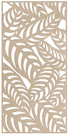 pannello foglie mdf traforato 100x200cm taglio laser decorazione casa, quadro, fai da te, separè