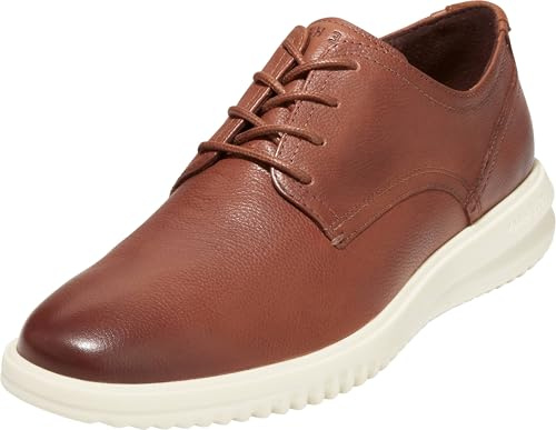 Cole Haan mens Grand+ Plain Toe Oxford, British Tan Leather/Ivory, 9.5 US