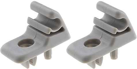 YINETTECH 2 Piezas Auto Parasol Clip Retenedor Gancho Soporte Fijación Soporte Suspensión 713812631 Compatible con Punto Fiorino Doblo Palio Bravo Gris