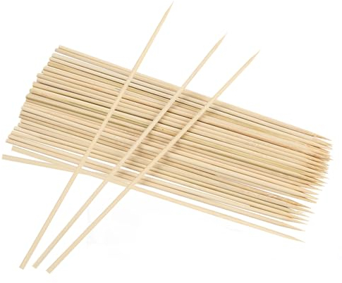 Lot de 100 Brochette en Bambou, 20cm, pour Les Barbecues, Les légumes, Les Fruits, Les Fêtes de Famille