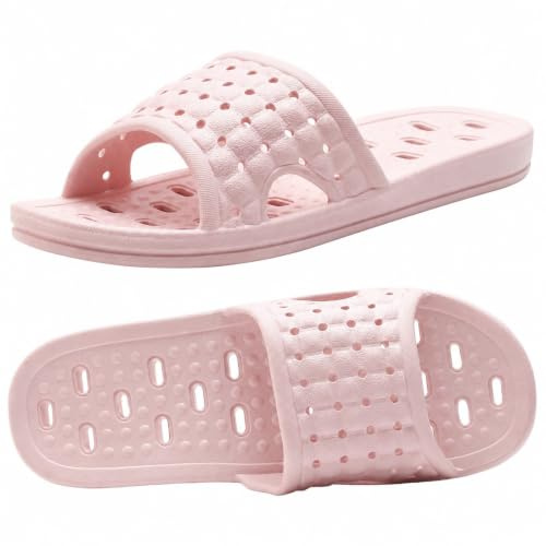 MUQGAOP Chaussons de douche à séchage rapide, antidérapants, avec trous de drainage, pour femmes et hommes, pour dortoir, piscine, salle de sport
