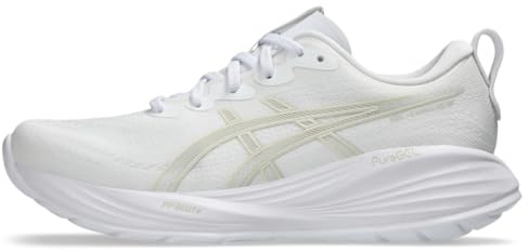 ASICS Women's Gel-Cumulus 27 Running Shoes, 8.5, White/Lake Grey