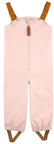 Sterntaler Regenhose ungefüttert Uni - Kinder Regenhose wasserdicht - Mädchen Matsch- und Buddelhose mit verschweißten Nähten und elastischen Hosenträgern - Regenbekleidung - zartrosa, Größe 98