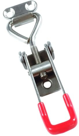 KITANDOVE 1 Pc loquet de serrage rapide basculer la pince rapide sauterelle verticale pince à genouillère réglable gabarits sauterelle horizontale pince à bascule basculer le loquet rouge