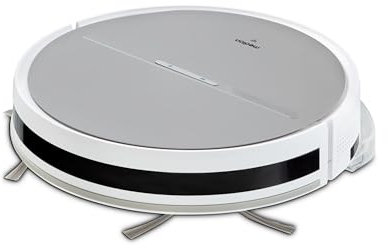 MEDION Saugroboter mit Wischfunktion S05 SW (2in1 Roboterstaubsauger für Böden Fliesen, Tierhaare Allergiker optimiert, Fernbedienung, Ladestation)