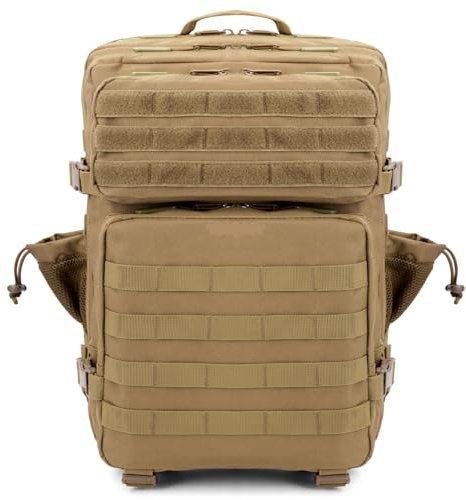 GKXLH Sac à dos Tactique - Sac à dos militaire tactique 45L pour hommes femmes, Sac de survie tactique militaire en tissu Oxford 900D, Sac tactique pour la randonnée, la pêche, l'armée, le camping