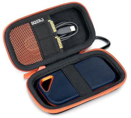 Custodia per SanDisk Portable/Extreme/Extreme PRO 1TB 2TB 4TB 500GB, Custodia Portatile per SSD Esterno, Cover Protettiva per il Trasporto e la Conservazione