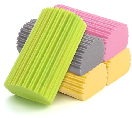 5 Pezzi Spugne Riutilizzabili per la Polvere,Damp Duster Spugna, per la pulizia della polvere