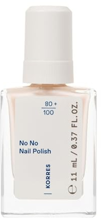 KORRES No No Nail Polish 04 Jelly Peach – smalto vegano 10-free con effetto gel, elevata coprenza e brillantezza, resistente alle scheggiature, 11 ml