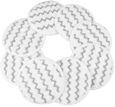 URPIZY Waschbare Mop Pads für Bissell Spinwave Smart Steam 3897A 3712 3712W, Microfaser-Reinigungspads mit Scheuereinsätzen, 8 Stück