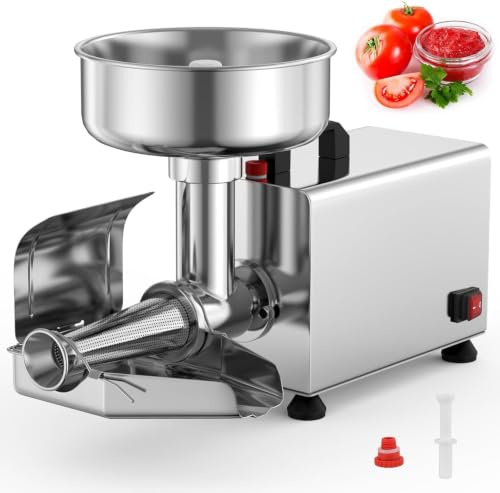 450w Elektrisk Tomatsilmaskin - Kommersiell Matkvarn I Rostfritt Stål För Sylttillverkning, 90-145 Kg/h Jordgubbs- Och Blåbärsfatsmaskin