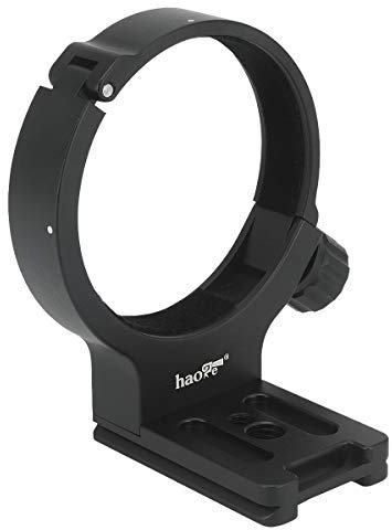 Haoge LMR-C100 Objektivmanschette Fußhalterung Stativhalterung D für Canon EF 100 mm f/2.8L Makro IS USM Objektiv eingebaute Arca Swiss Typ Schnellwechselplatte schwarz