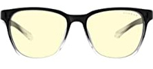 Gunnar Gaming and Computer Eyewear - Berkeley, Onyx/Fade Frame, Amber Lens - Blocks 65% Blue Light & 100% UV Light - Reduces Eye Strain & Dryness - Unisex Adults