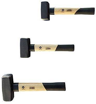 Set di 3 martelli da fabbro, 800/1250/2000 g