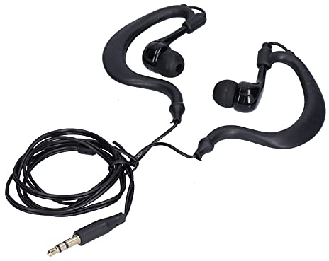 Annadue Écouteurs étanches Casque de Natation Prise 3,5 Mm Écouteur sous-Marin Casque à Conduction étanche avec Remplacer Les Bouchons d'oreille pour la Natation Courir Surf(Le Noir)