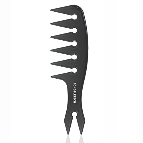 TONGTLETECH Herrenhaarkamm mit breiter Zahnung, Stylingkamm, für Damen und Herren, Ölkopf, Haarkamm, die meisten Haartypen, Salon- und Friseurkamm