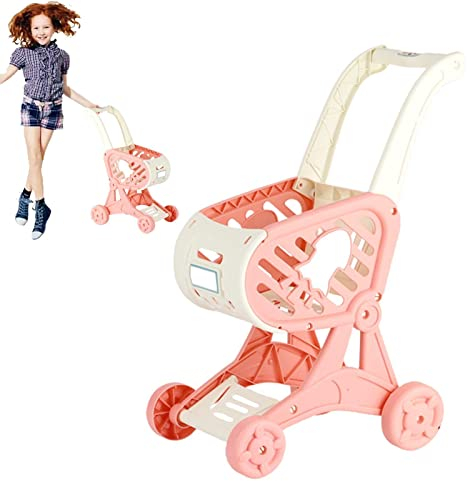 Stronrive Einkaufswagen Für Kinder - Supermarkt Handwagen Spielzeug Miniatur Einkaufswagen Kinder Einkaufswagen Lebensmittel Rolle Spielen Pädagogisches Spielzeug Küchen Und Lebensmittel Spielzeug