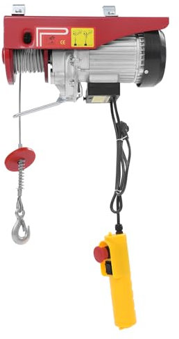 550/1050/1200W Elektrohebezeug, Elektrische Seilwinde Tragfähigkeit 250-600kg Hubhöhe 12/18m, Hubgeschwindigkeit 10m/min Elektrische Hebezug für Garage Lagerhäuser (1200, Watt)