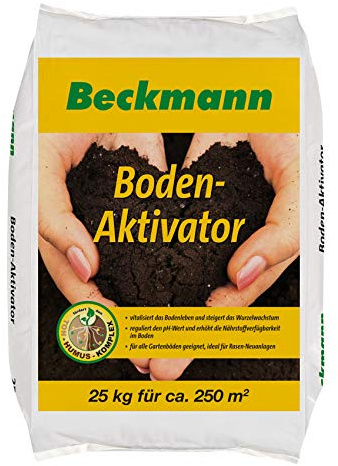 Heinrichs Agrar Beckmann Bodenaktivator 25 kg Bodenverbesserer Dünger für einen gesunden, vitalen Boden, Gemüse, Rasen, Garten für 250 m²