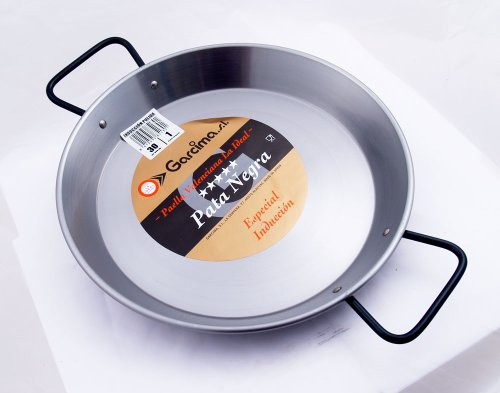 La Ideal Restaurant Grade 'Pata Negra' Paella Pan - Flat Bottom - 12/30cm