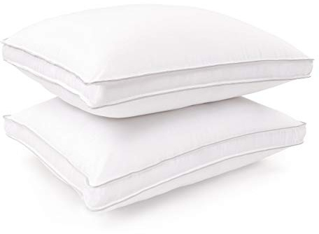 Luxury Quality Supersoft Microfibre Gusset Pillow Pair - Department Store Quality