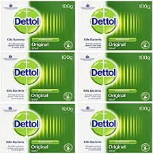 6 jabones Dettol Orginal, paquete doble, 2 x 100 g