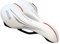 Selle Montegrappa FAHRRADSATTEL CITYSATTEL MTB Sattel Leder Damen Herren XC 1370 Argo in Weiss für Fahrrad CITYRÄDER MOUNTAINBIKES TREKKINGRÄDER - Made in Italy
